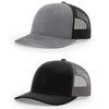Richardson 2-Pack 112 Trucker OSFA Baseball HAT Ball Cap (Heather