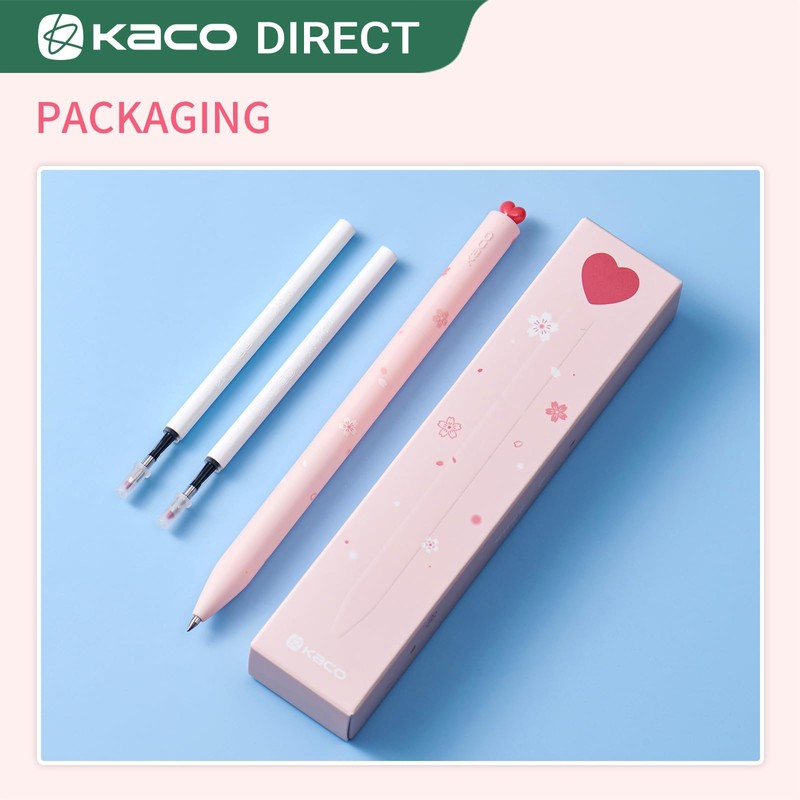 Kaco FIRST Gel Pens Cute Stationery, Pack of 2 Pieces