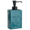 Gedy Vivienne Soap Dispenser Ceramic Plastic Blue 8.7 x 6