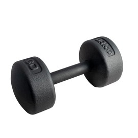 YORK Legacy Solid Round Dumbbell 30 LB, Black
