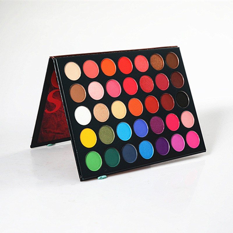 BEAUTY GLAZED 35 Colors Pressed Powder Eyeshadow Pallet Eye Makeup