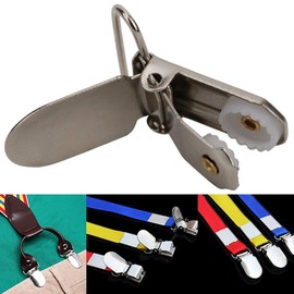 Cikonielf 20pcs Metal Dummy Braces Clips Braces Press Stud for Clothing Decoration Project Craft Flexible Straps Braces for Cushion Covers Cushions, Pack of 20