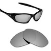 Alphax Silver Titanium Polarized Replacement Lenses for Oakley Twenty XX