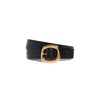Madewell Women's Puffy Buckle Belt, True Black, XL