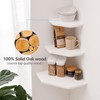 Corner Wall Shelves, Corner Floating Shelves Set of 2 Solid
