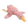 Goose Stuffed Animal Rose Pattern Soft Comfortable Cute Goose Plush