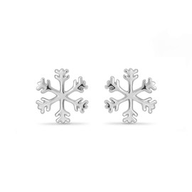 Boma Jewelry Sterling Silver Snowflake Stud Earrings