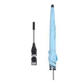 Baby Stroller Parasol Clip On Baby Stroller Sun Shade Sun Protection Umbrella with Adjustable Clamp For Outdoor 85cm Large Version Blue