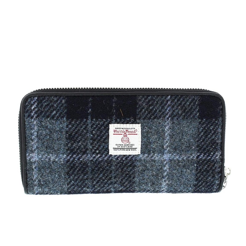 Glen Appin Harris Tweed Large Zip Purse LB2100 Staffa (95