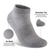 Womens 100% Cotton Ankel Socks, Athletic Performance Running Moisture Wicking
