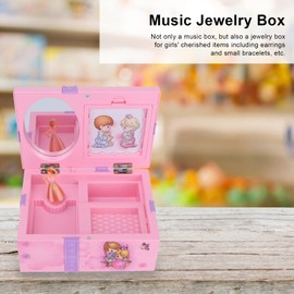 Musical Ballerina Jewelry Box, Music Jewelry Box Rotating Ballearina Ballet Girl Purple Bow Case Jewelry Box for Gift Accessories Storage