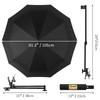 XLINGZA UPF 50+ Beach Umbrella with Adjustable Universal Clamp
