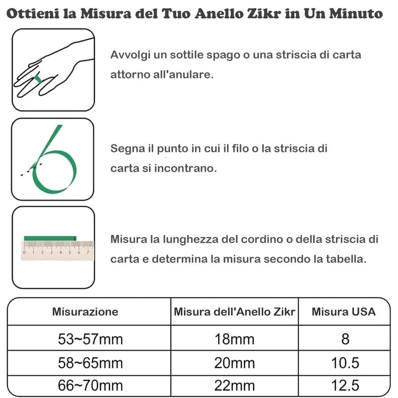 KEWAYO Anello Smart Tasbih, Contatore Preghiere, Clicker Digitale, Ricaricabile, Dito,