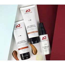 AbsoluteJOI - Daily Hydrating Moisturizing Cream w/ SPF 40 Mineral Sunscreen, Mocha, 1.7oz | Tinted, Lightweight, Transparent, & No white cast | Great for Sensitive Skin w/ Green Tea and Chamomile