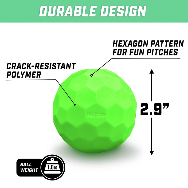 GoSports LotBall Plastic Baseballs - 6 Pack