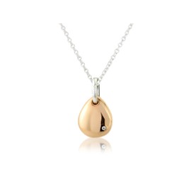 Gemma J Rose Gold Vermeil Pebble Pendant