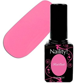 Narity! Gel Nail Stepless Gel 163 Hot Pink 0.2 oz (7 g)