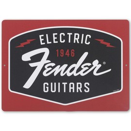 Fender Electric Guitars Metal Sign - Vintage Fender Wall Decor for Music Room or Man Cave
