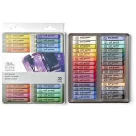 Winsor & Newton 1790002 Artist Soft Pastels, Soft Pastels for Easy Application and Blending, Vibrant Colours, 30 Colours