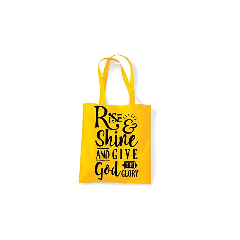 Miammo Rise Shine And Give God Glory Religious Statement cotton