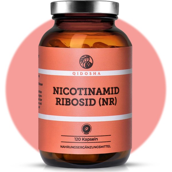 QIDOSHA Nicotinamide Riboside (NR), 120 Capsules in Pharmacist Glass, 300