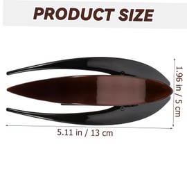 Gatuida Reusable French Hair Claw Clip for Women Tortoise Shell Ponytail Holder Strong Grip Styling Accessory for Thick Hair Washable and Suitable for Parties and Daily Wear