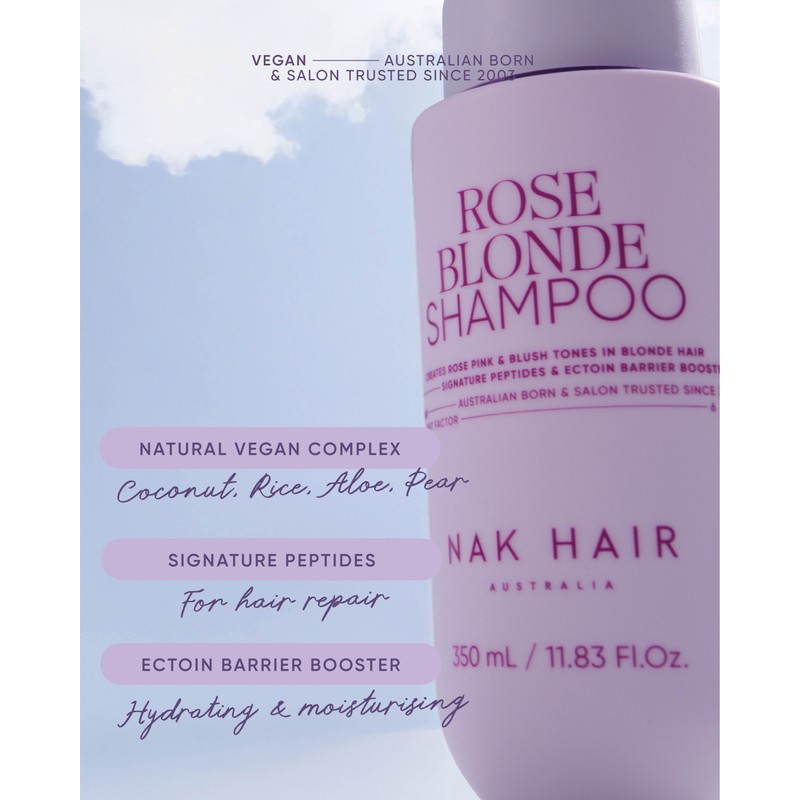 NAK Hair Rose Blonde Shampoo 350ml