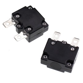 RKURCK 4 Amps Thermal Circuit Breakers 125/250VAC 32VDC Automatic Reset Relay Fuse Current Overload Protector Switch 4A 2 Pack