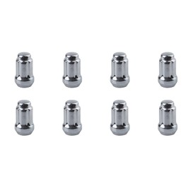 (8 Pack) Tusk Tapered Spline Drive Lug Nut 12mm x 1.50mm Thread Pitch Chrome for Textron Prowler PRO 2019