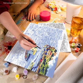 Royal & Langnickel Painting by Numbers Adult Large Art Activity Kit, Mediterranean Fishing Boats