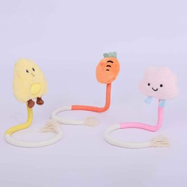 Juguetes de cuerda de sisal para gatos, 3 piezas de juguete masticable para limpieza de dientes, juguetes dentales para masticar gatitos con fruta de 