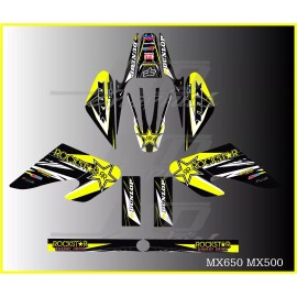 Razor MX500 MX650 graphics kit decals  THICK AND HIGH GLOSS ......