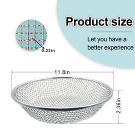 1/4 Inch Soil Sifter for Gardening, Rock Sifter for 5gallon,Compost Sifter Dirt Sifter,Captures Dirt Rocks Sawdust