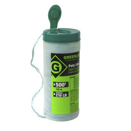 Greenlee 430-500 Poly Fish Line, 500-Foot, Tracer Green