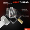Rogierra Fuel Valve Petcock with Male Thread Compatible with Harley