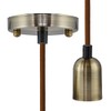 SEGULA Pendelleuchte LED E27 Pendelleuchte Miami Rose-Nickel 50569 Rose, Nickel