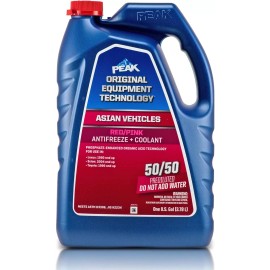 PEAK Original Equipment Technology Antifreeze, Asian Vehicles, Red/pink - 1 Gal.