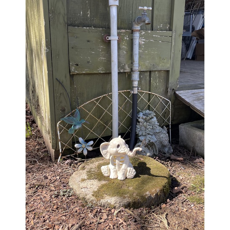 Seasons Crazy Bonez Skeleton Elephant Figurine, 5.5"