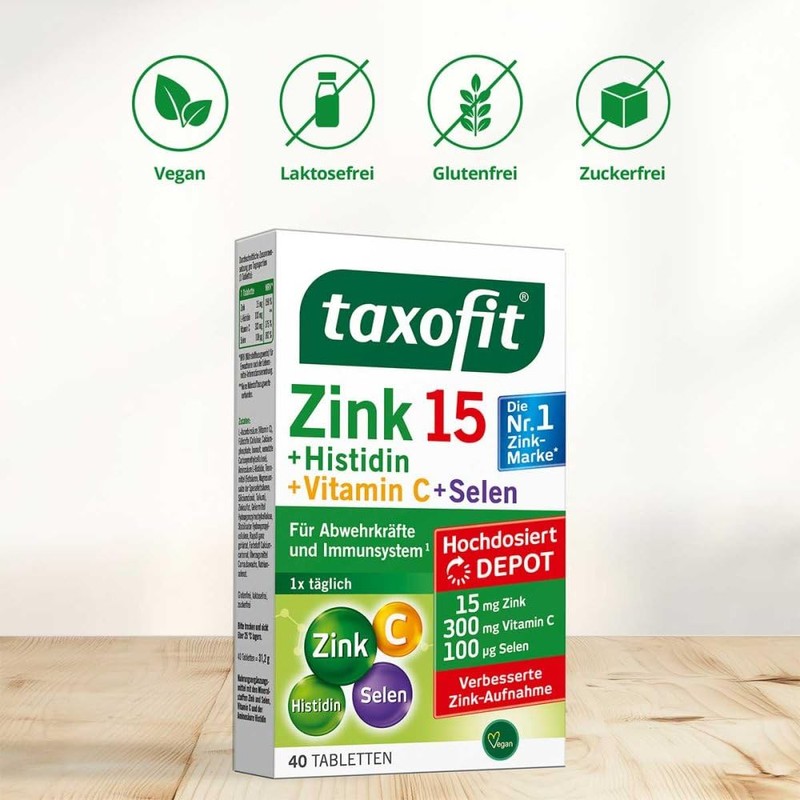 TAXOFIT Zinc + Histidine + Selenium Depot Tablets Pack of