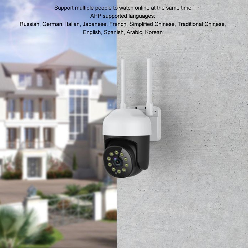 1MP HD Surveillance Camera 360° 1920x1080 Floodlight Motion Tracking 1080P