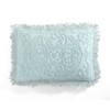 Beatrice Home Fashions Medallion Chenille Bedspread, King Sham, Blue