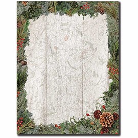 Holiday Wreath Letterhead Laser & Inkjet Printer Paper, 25pk