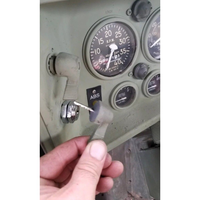 Keyed Ignition Switch - Black- Military OEM Style Fits All