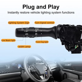 84140-06380 Turn Signal Switch Headlight Dimmer Fits for Toyota Camry 2006 2007 2008 2009 2010 2011 Replace 8414006380