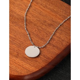 Hypoallergenic Disc Necklace Girl | Surgical Steel The gift for a lady