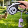 Pack of 2 Dog Leads Waste Bag Dispenser Reusable with