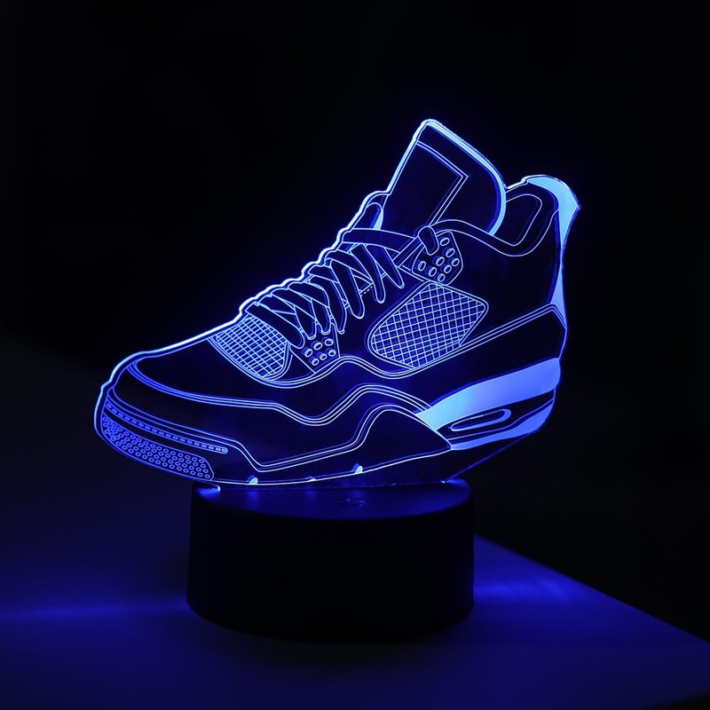 EXIGENT 3D LED Light Sneakers Lamp Acrylic Illusion Night Flashing