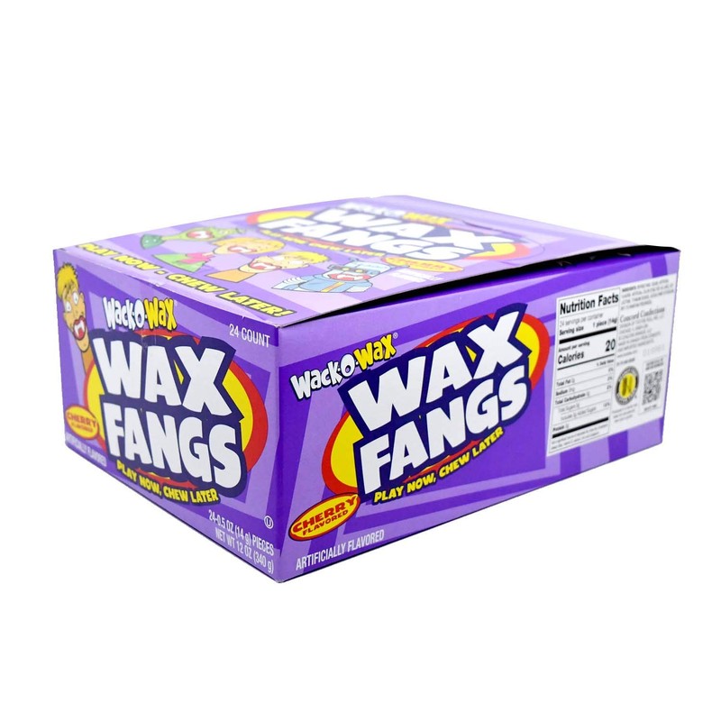 Wack-O-Wax Fangs – Fun Candy Halloween Toy – Individually Wrapped