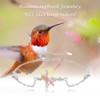 Aututer blue bracelet (A01-White gold-Cross Hummingbird, Hummingbird)