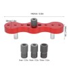Woodworking Dowel Drill Guide Jig Positioner Aluminum Alloy 6/8/10mm Hole